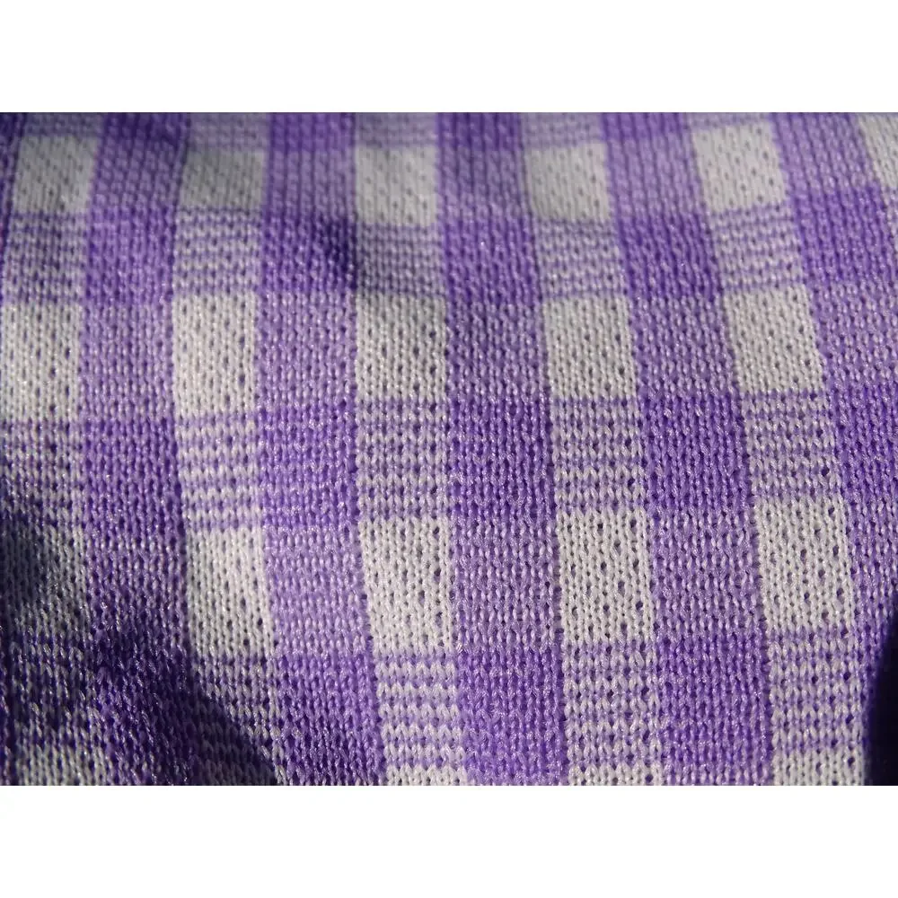 VTG 1970s Purple Gingham Prairie Midi Dress Plus Size 1X 2X Handmade Checkered